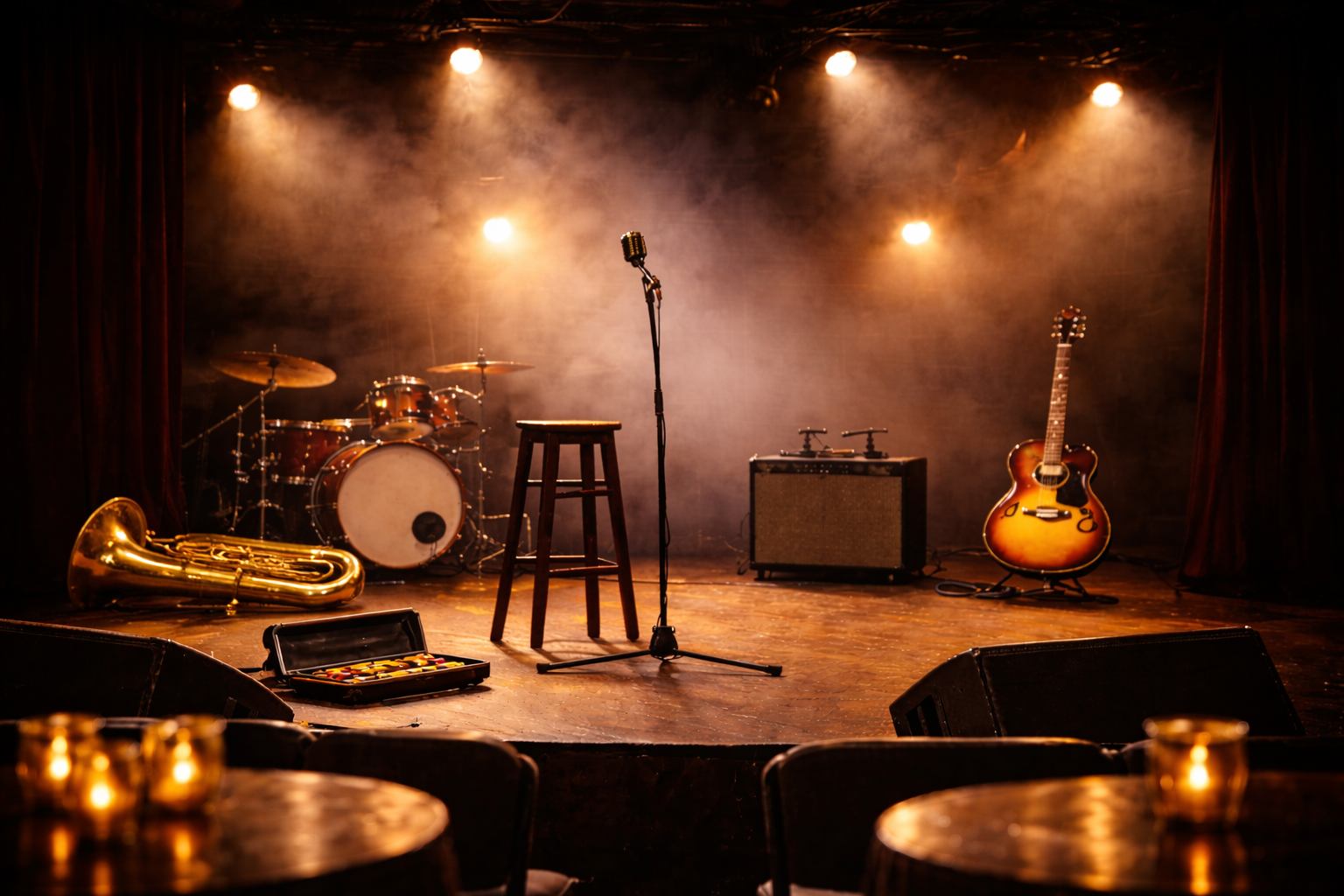 Formato quinteto en escenario